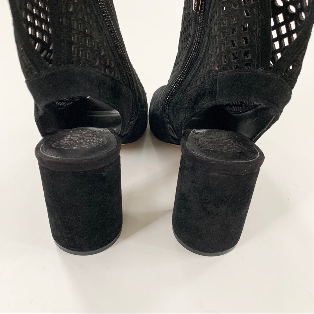Vince Camuto Getty Laser Perforated Suede Bootie - Picture 5 of 11